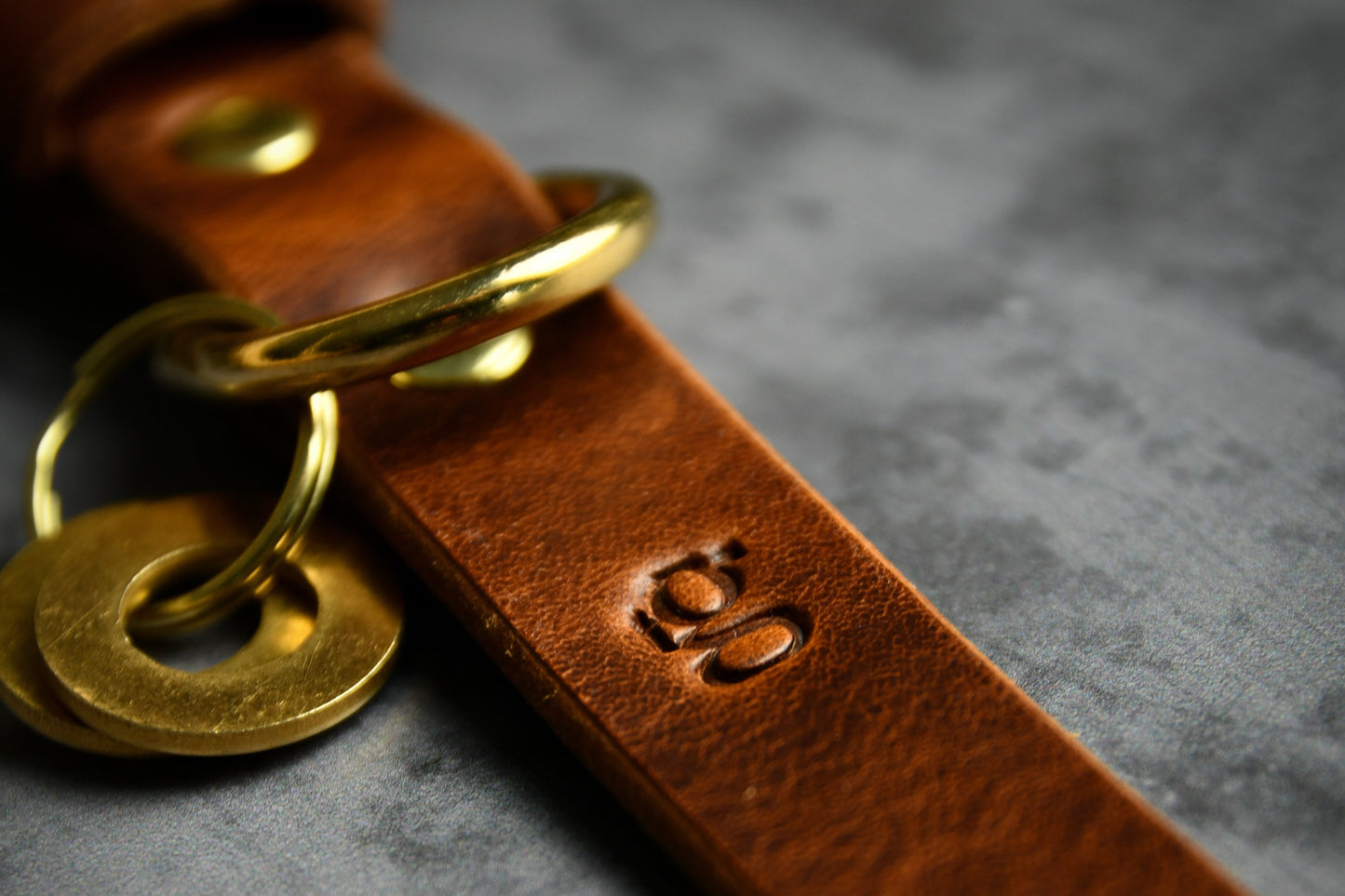 Handcrafted Chestnut Leather Lead and Personalised Collar Set.