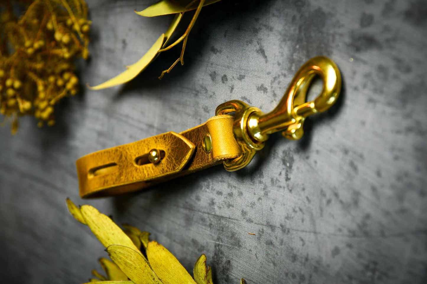 Handcrafted Burgundy Lead and Personalised Collar Set with Leaf Green Leather.