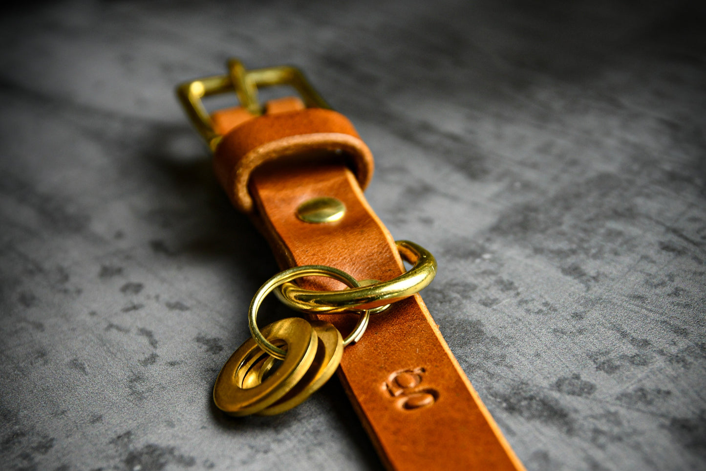 Handcrafted Burgundy Lead and Personalised Collar Set with Tan Leather.