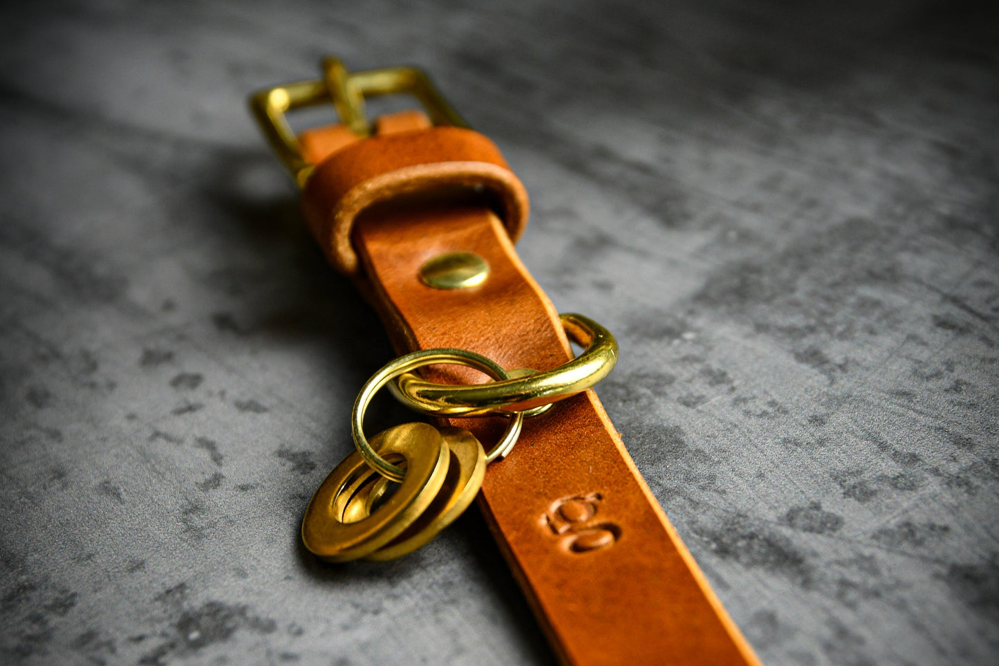 Handcrafted Pastel Pink Lead and Personalised Collar Set with Tan Leather