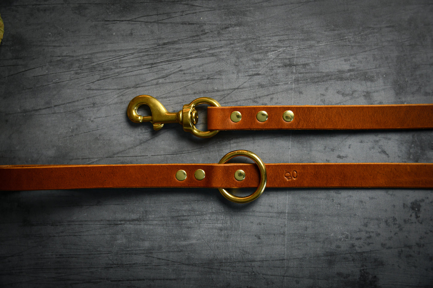 Handcrafted Light Tan Leather Lead